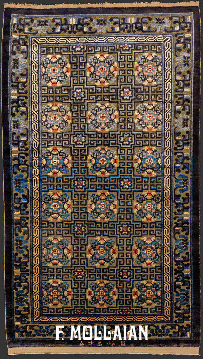 Tapis de Soie et Fil de Métal du Palais Impérial, Signé n°:27273024